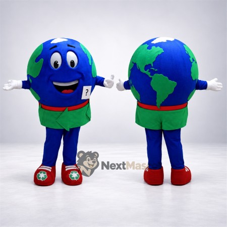 Earth Globe Mascot Costume