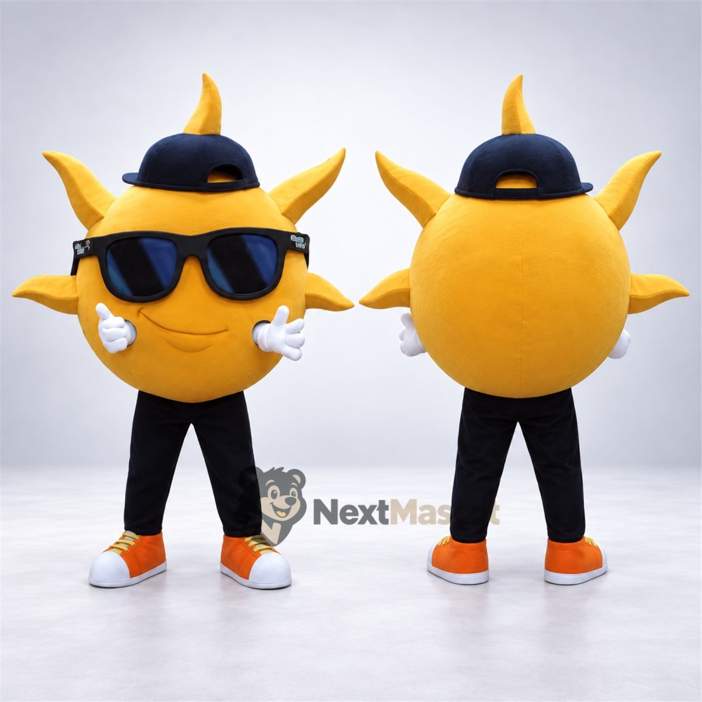 Sun Mascot Costume - Sunglasses for Parades Sun Mascot Costume - Sunglasses for Parades