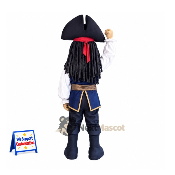 Pirate Captain Mascot Costume - Navy Coat Pirate Captain Mascot Costume - Navy Coat