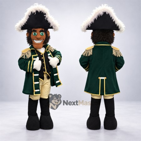 Pirate Mascot Costume - Green Coat