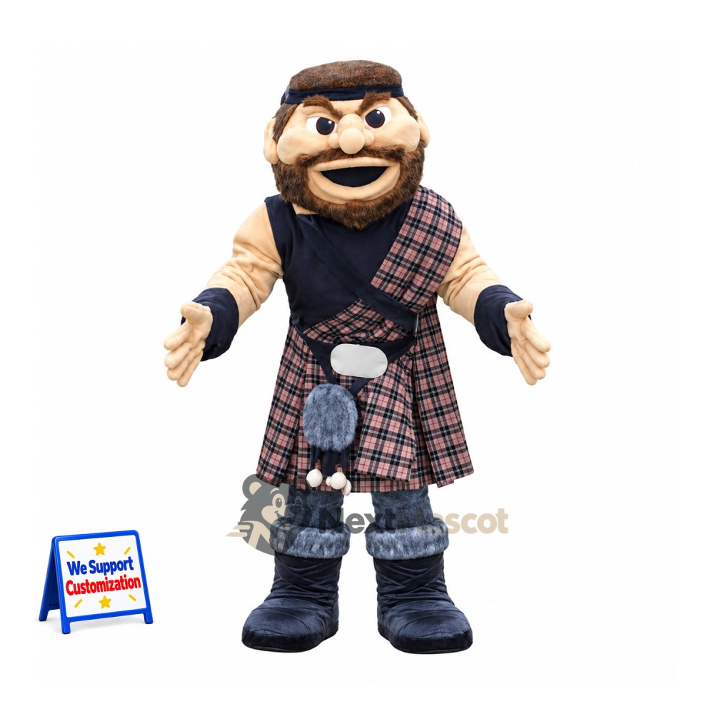 Scottish Man Mascot Costume - Kilt Scottish Man Mascot Costume - Kilt
