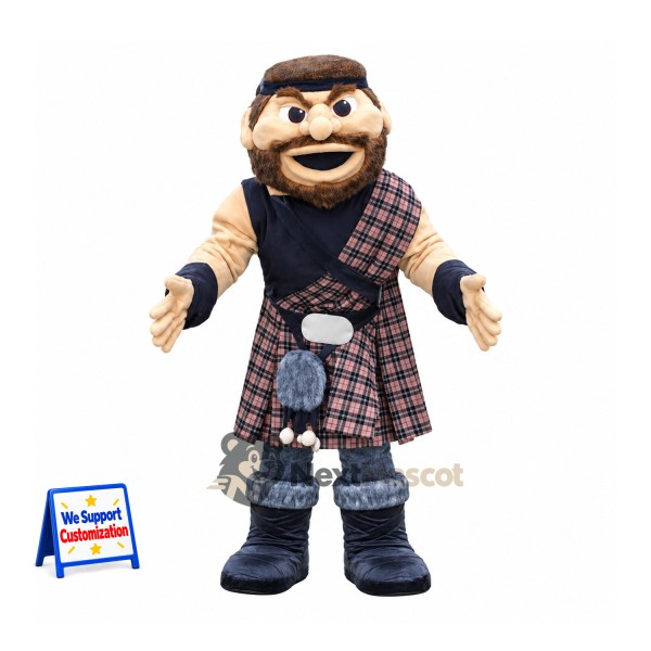 Scottish Man Mascot Costume - Kilt