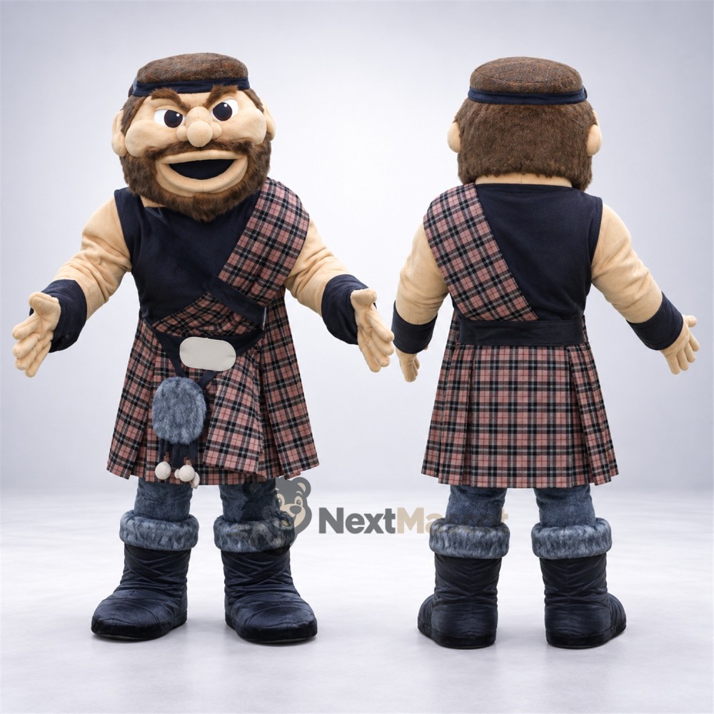 Scottish Man Mascot Costume - Kilt Scottish Man Mascot Costume - Kilt