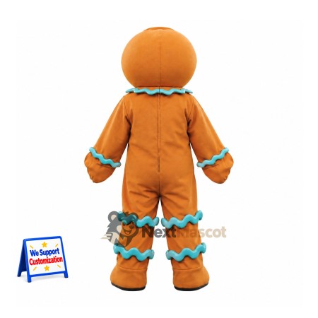 Gingerbread Man Mascot Costume Gingerbread Man Mascot Costume