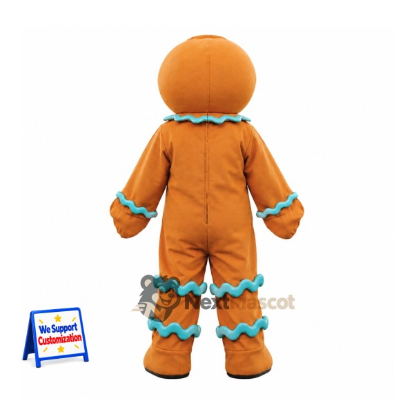 Gingerbread Man Mascot Costume Gingerbread Man Mascot Costume