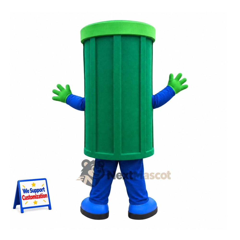 Bin Mascot Costume - Green Bin Mascot Costume - Green