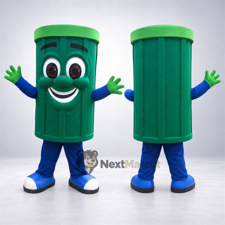 Bin Mascot Costume - Green Bin Mascot Costume - Green