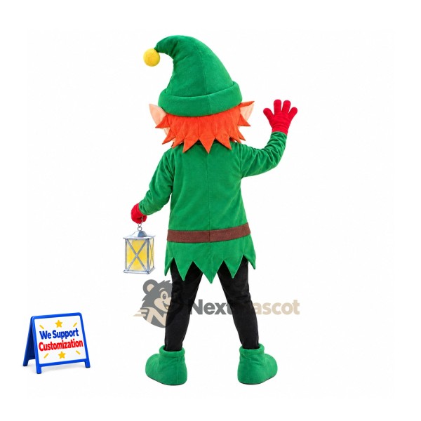 Christmas Elf Mascot Costume - Lantern Christmas Elf Mascot Costume - Lantern