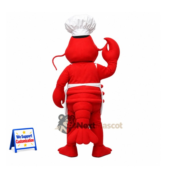 Lobster Mascot Costume - Chef Style Lobster Mascot Costume - Chef Style