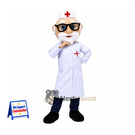 Doctor Mascot Costume - Glasses Doctor Mascot Costume - Glasses