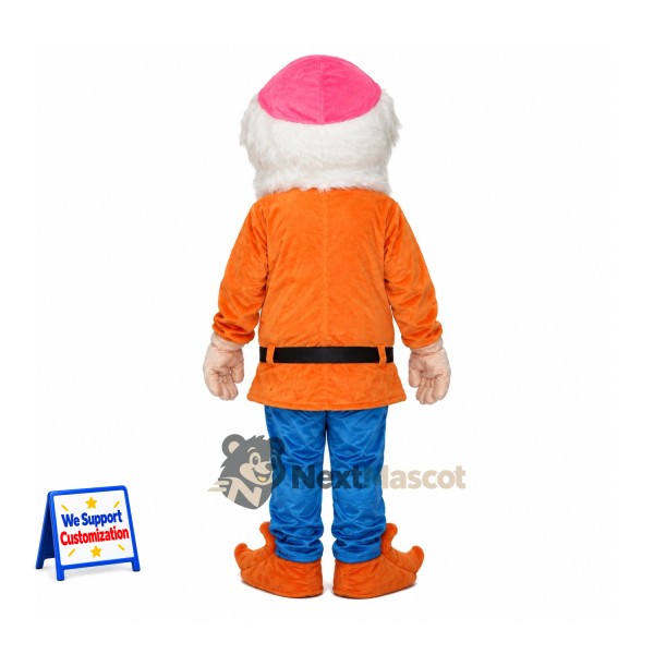Christmas Gnome Mascot Costume - Orange