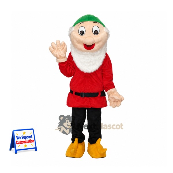 Christmas Gnome Mascot Costume - Red