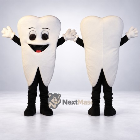 Tooth Mascot Costume Tooth Mascot Costume