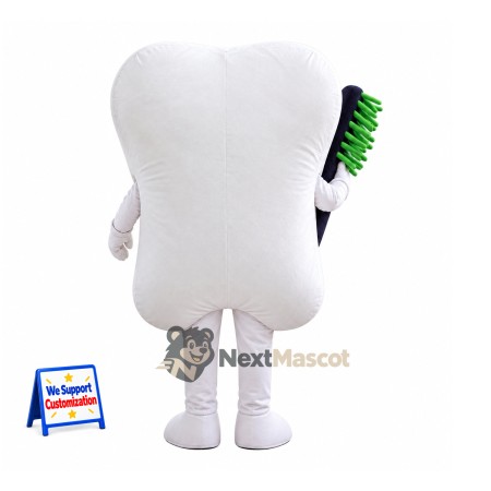 Tooth Mascot Costume - Toothbrush for School Events Tooth Mascot Costume - Toothbrush for School Events