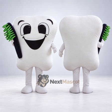 Tooth Mascot Costume - Toothbrush for School Events Tooth Mascot Costume - Toothbrush for School Events