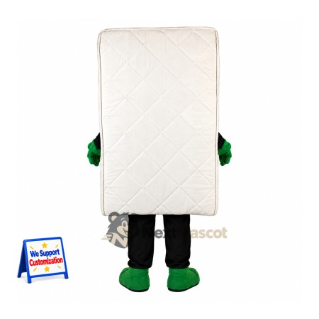 Mattress Mascot Costume - White