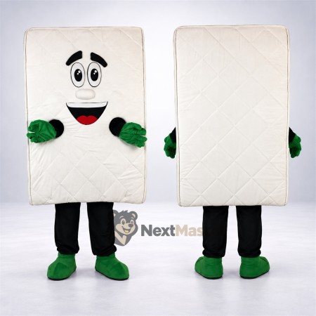 Mattress Mascot Costume - White
