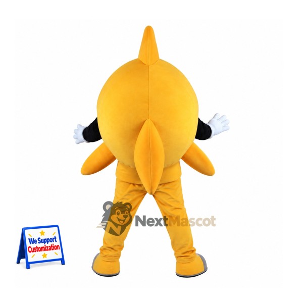 Fish Mascot Costume - Yellow for Parades Fish Mascot Costume - Yellow for Parades