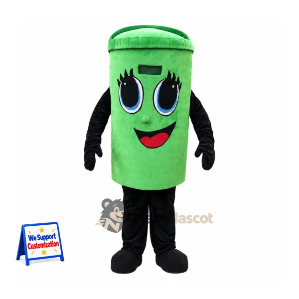 Bin Mascot Costume - Green for Parades