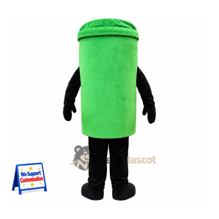 Bin Mascot Costume - Green for Parades Bin Mascot Costume - Green for Parades
