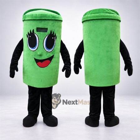 Bin Mascot Costume - Green for Parades Bin Mascot Costume - Green for Parades