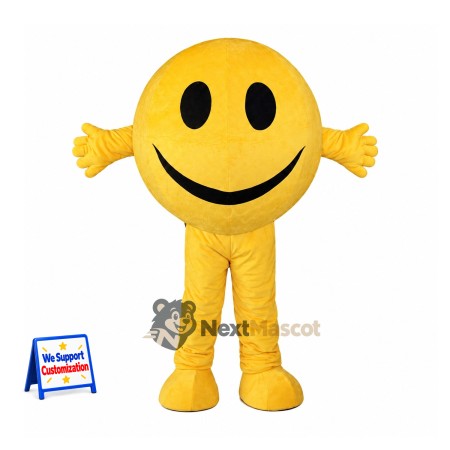 Smiley Face Mascot Costume Smiley Face Mascot Costume
