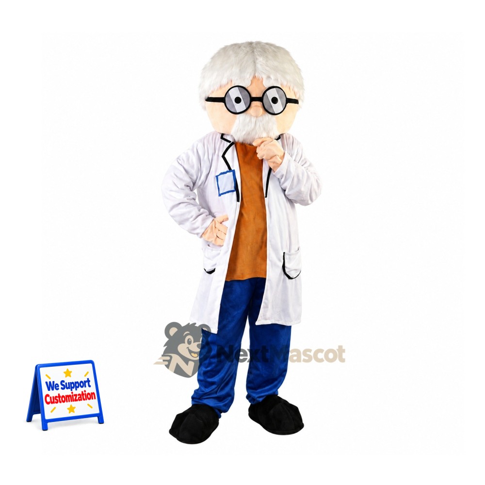 Doctor Mascot Costume - Glasses for Parades Doctor Mascot Costume - Glasses for Parades