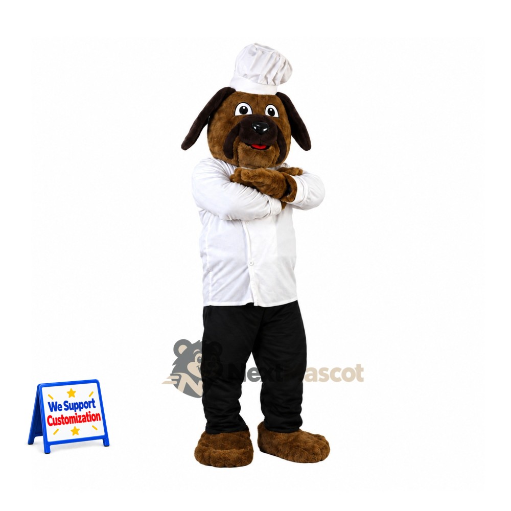Dog Mascot Costume - Chef Style Dog Mascot Costume - Chef Style