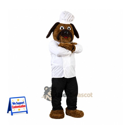 Dog Mascot Costume - Chef Style Dog Mascot Costume - Chef Style