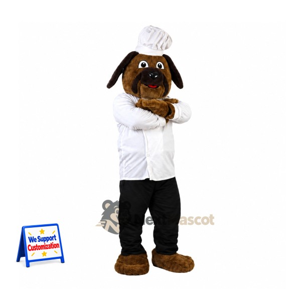 Dog Mascot Costume - Chef Style