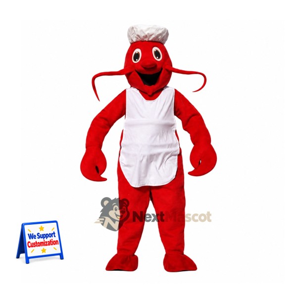 Lobster Mascot Costume - Chef Style for Ocean Events