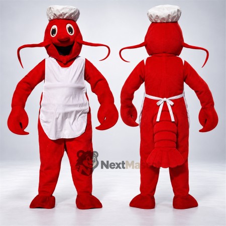 Lobster Mascot Costume - Chef Style for Ocean Events Lobster Mascot Costume - Chef Style for Ocean Events