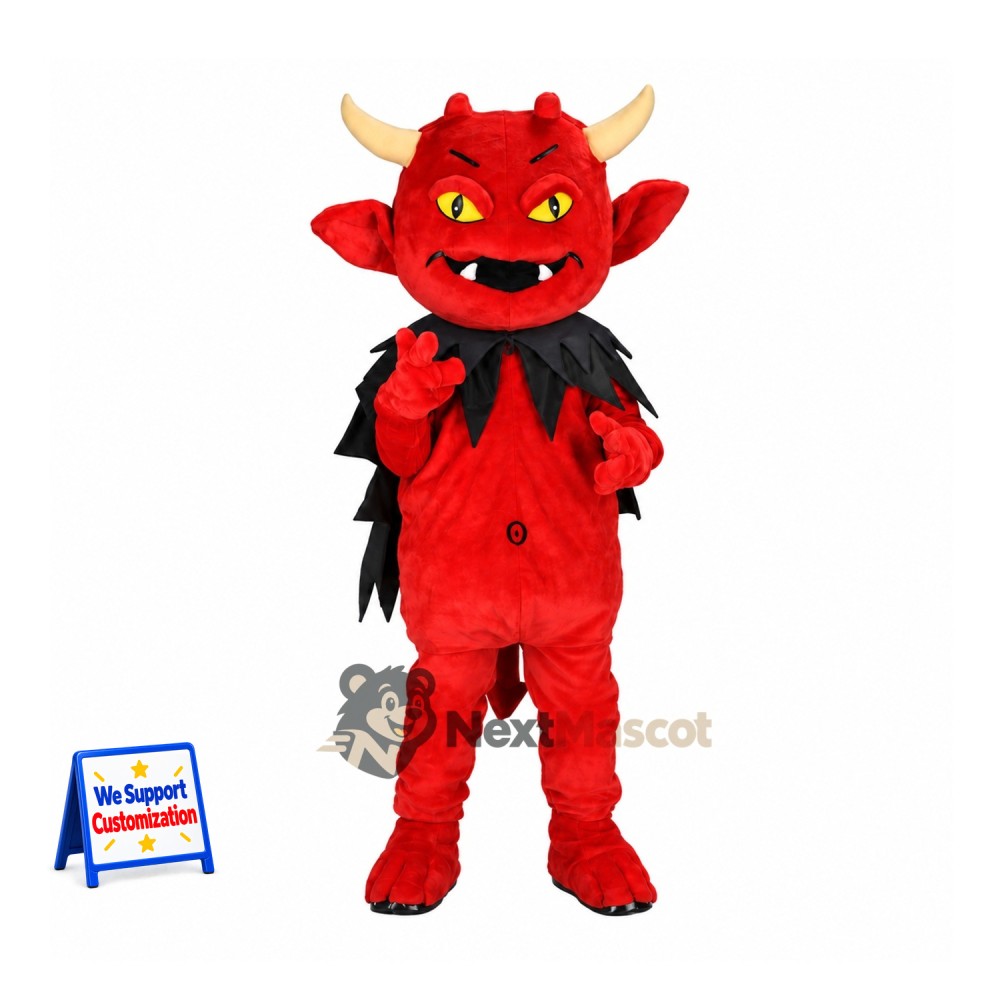 Horned Monster Mascot Costume - Red for Parades