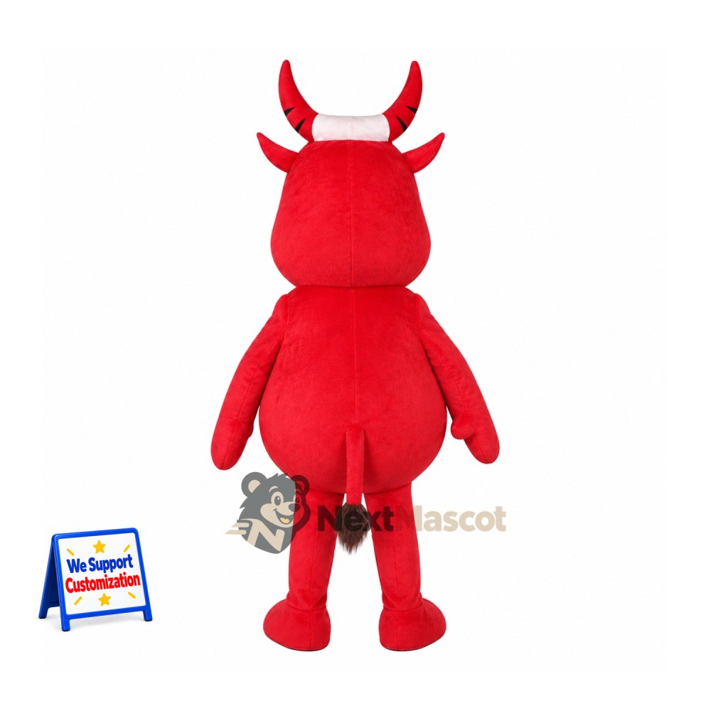Bull Mascot Costume - Red for School Spirit Bull Mascot Costume - Red for School Spirit