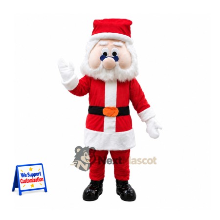 Santa Claus Mascot Costume for Christmas Parties Santa Claus Mascot Costume for Christmas Parties