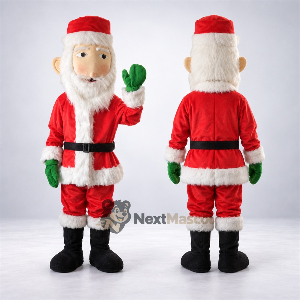Santa Claus Mascot Costume for Christmas Photos Santa Claus Mascot Costume for Christmas Photos