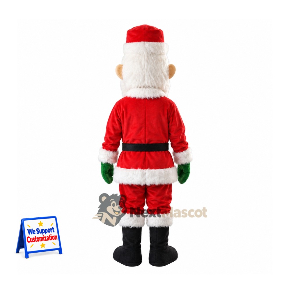Santa Claus Mascot Costume for Christmas Photos Santa Claus Mascot Costume for Christmas Photos