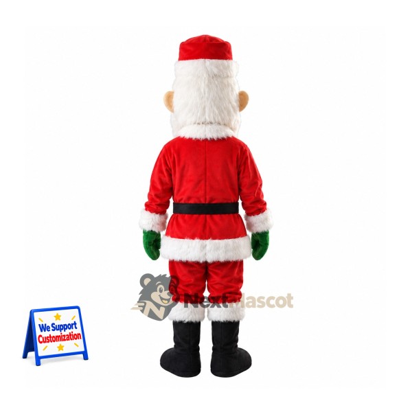 Santa Claus Mascot Costume for Christmas Photos Santa Claus Mascot Costume for Christmas Photos