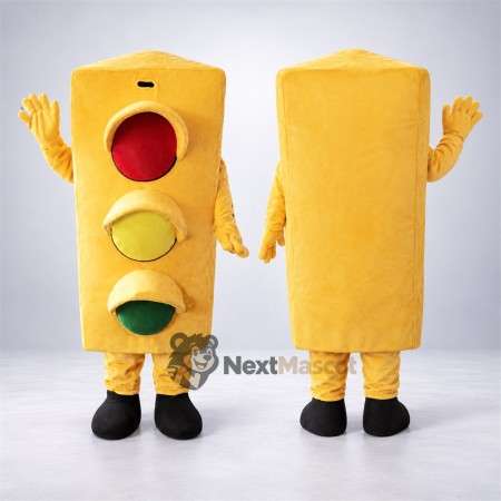 Traffic Light Mascot Costume - Yellow Traffic Light Mascot Costume - Yellow