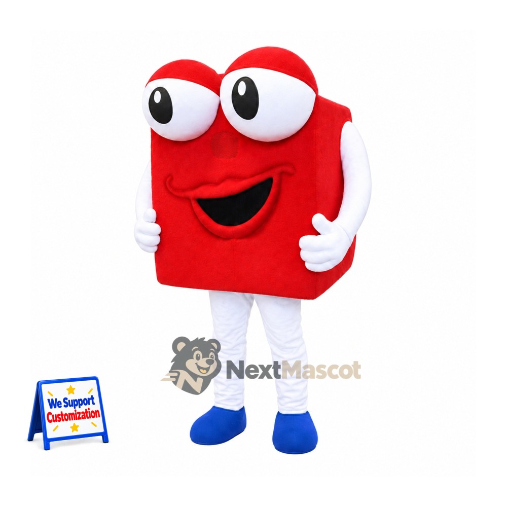 Book Mascot Costume - Red Book Mascot Costume - Red