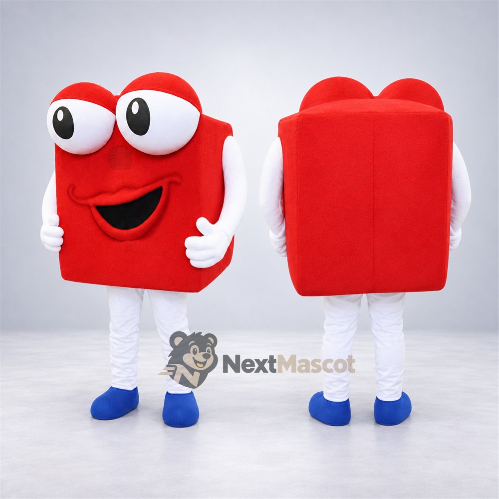 Book Mascot Costume - Red Book Mascot Costume - Red