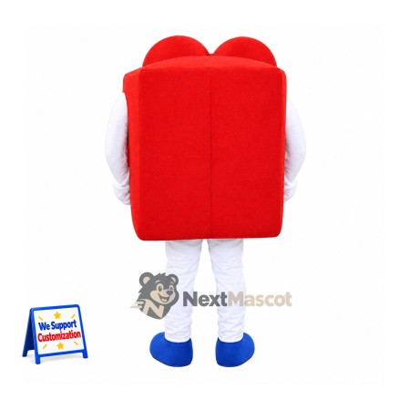 Book Mascot Costume - Red Book Mascot Costume - Red