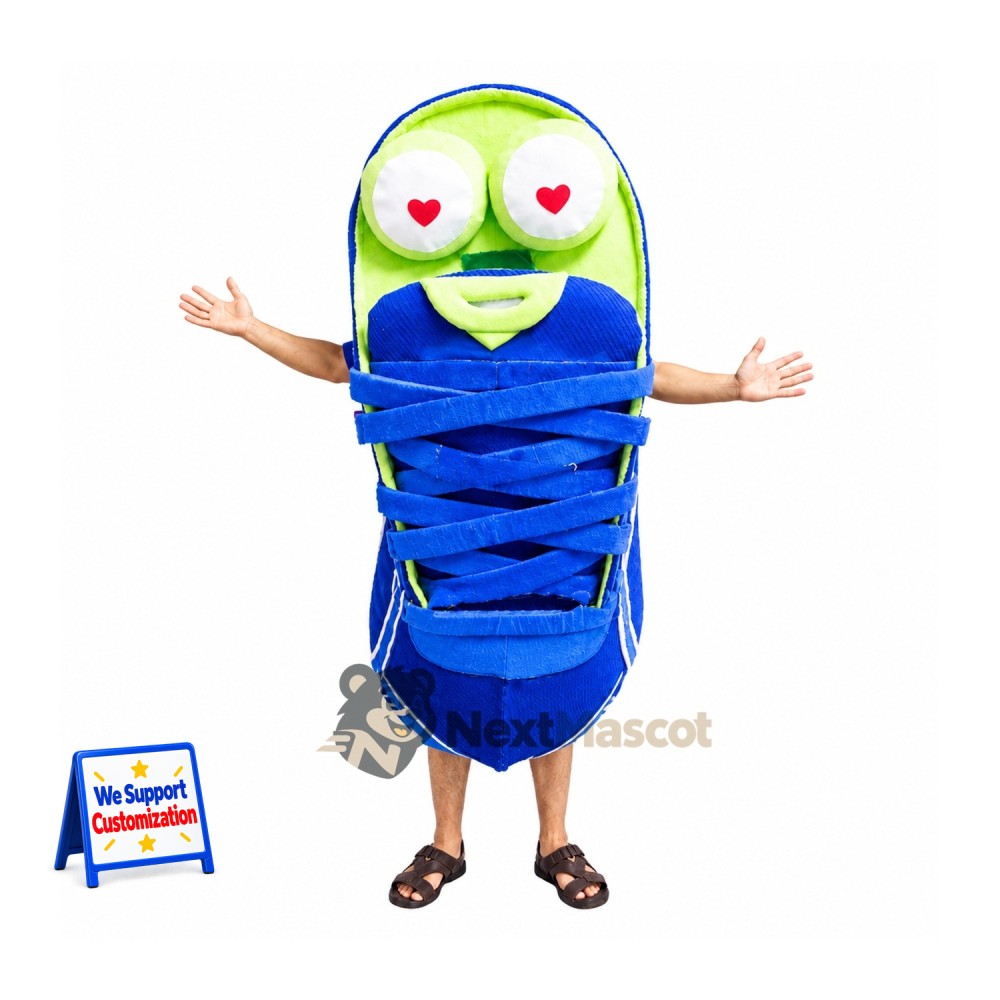 Sneaker Mascot Costume - Blue Sneaker Mascot Costume - Blue