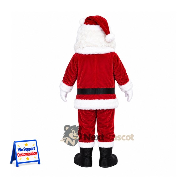 Santa Claus Mascot Costume - Gold Vest Santa Claus Mascot Costume - Gold Vest