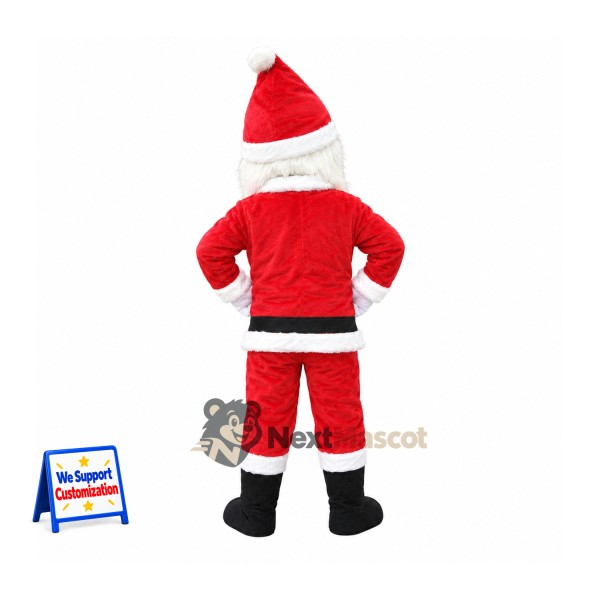 Santa Claus Mascot Costume - Gold Belt Buckle Santa Claus Mascot Costume - Gold Belt Buckle