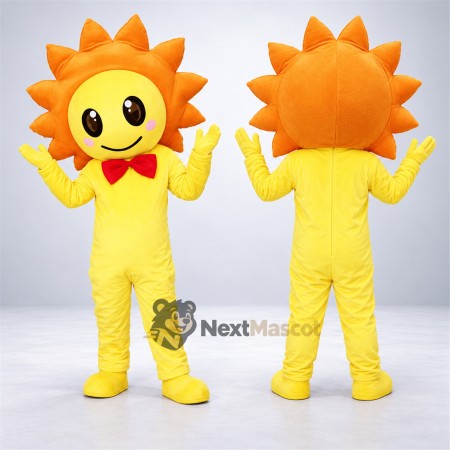 Sun Mascot Costume - Red Bow Tie Sun Mascot Costume - Red Bow Tie
