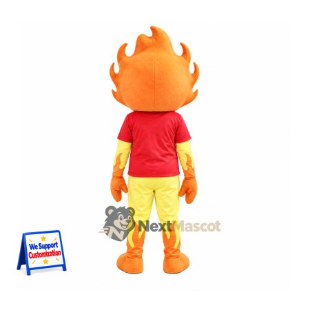 Flame Character Mascot Costume