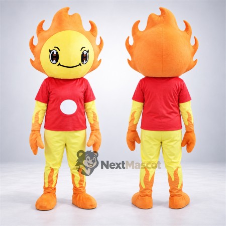 Flame Character Mascot Costume