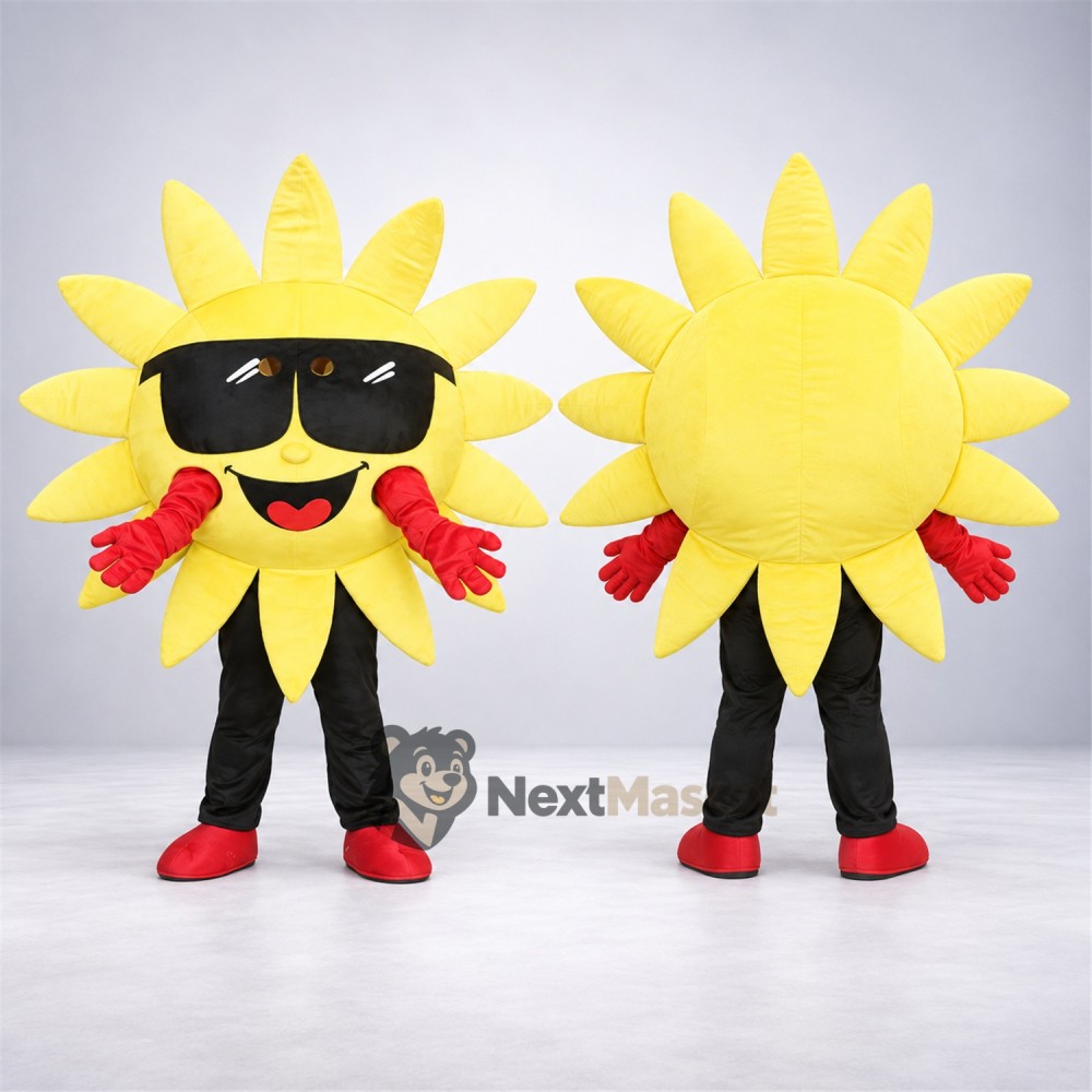 Sun Mascot Costume - Sunglasses for Community Events Sun Mascot Costume - Sunglasses for Community Events