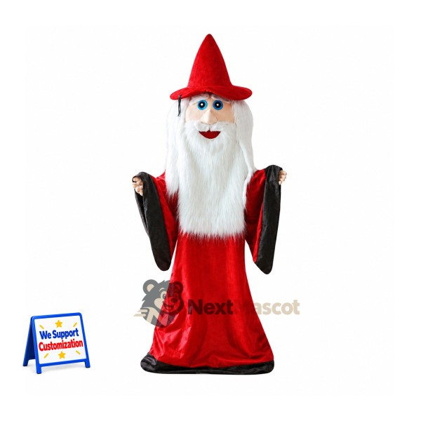 Wizard Mascot Costume - Red Robe